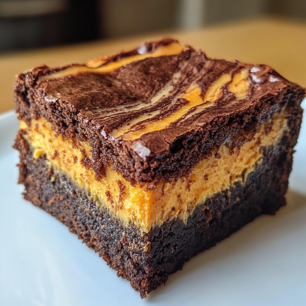 Pumpkin Cheesecake Brownies