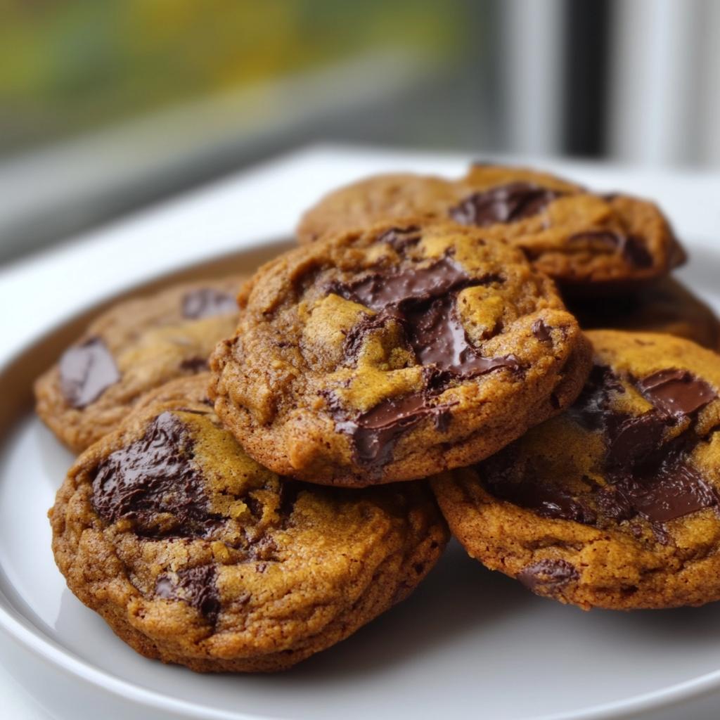 Pumpkin Chocolate Chunk Cookies