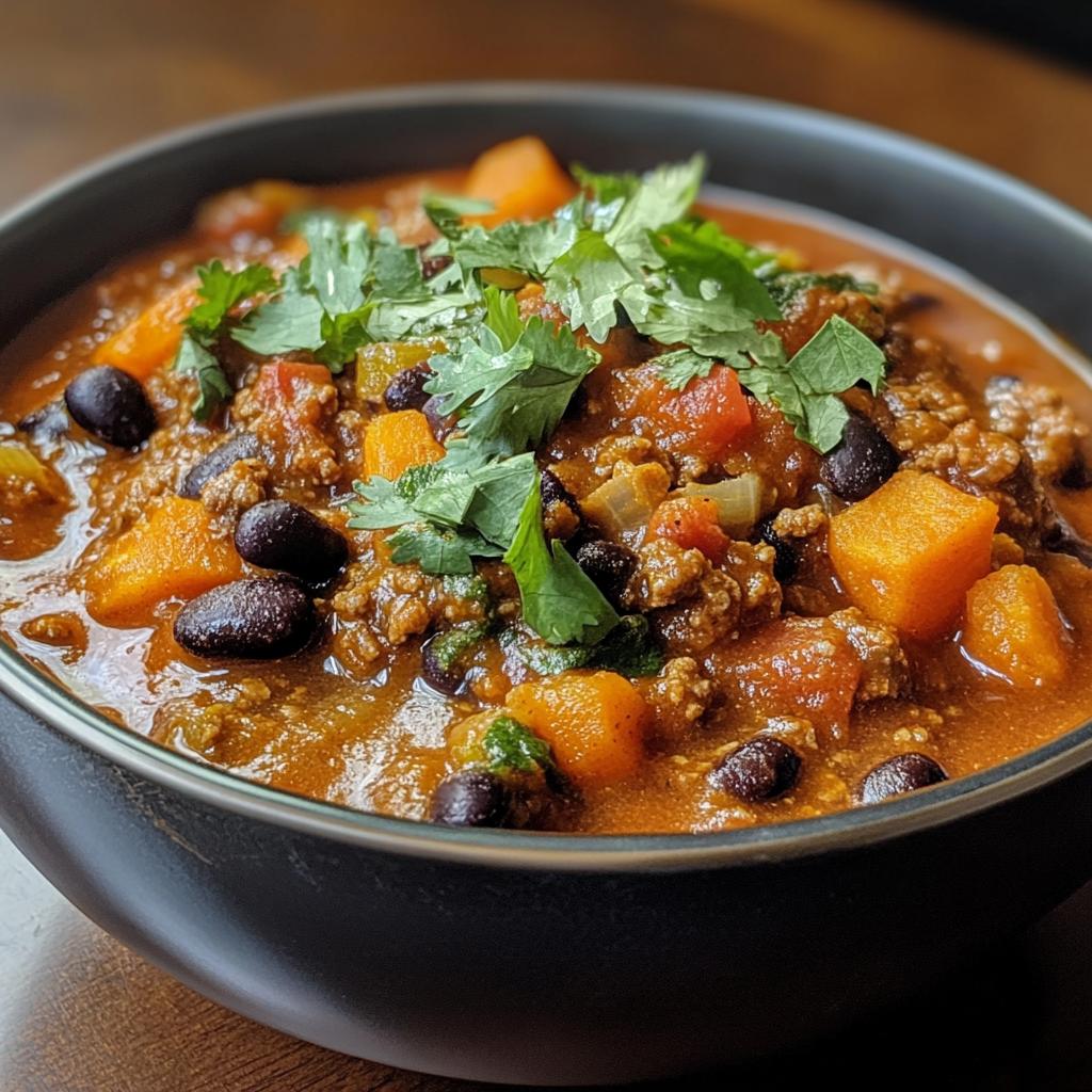 35-Minute Pumpkin Sweet Potato Chili Bliss