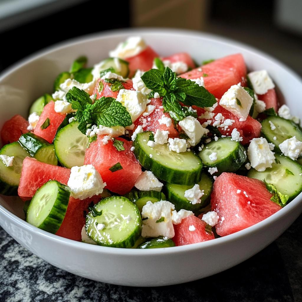 7-Ingredient Watermelon Feta Salad Perfection