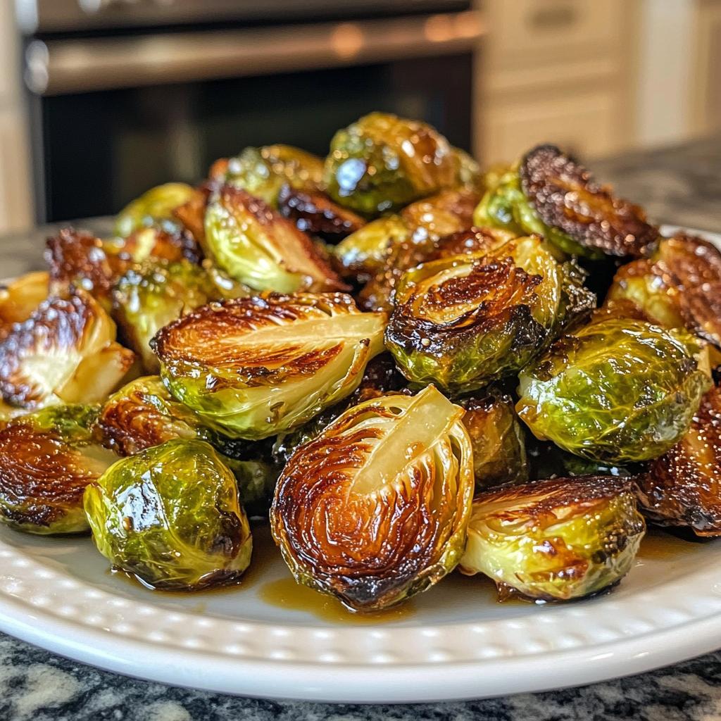 Roasted Brussels Sprouts with Honey Glaze