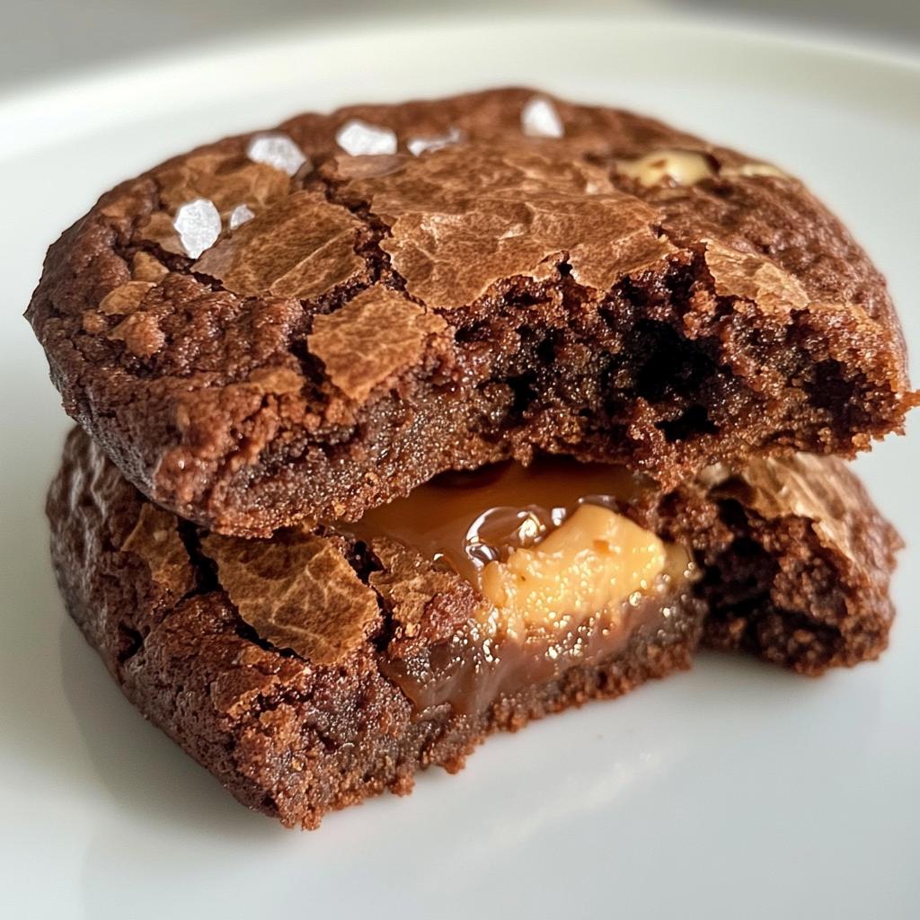 Salted Caramel Brownie Cookies