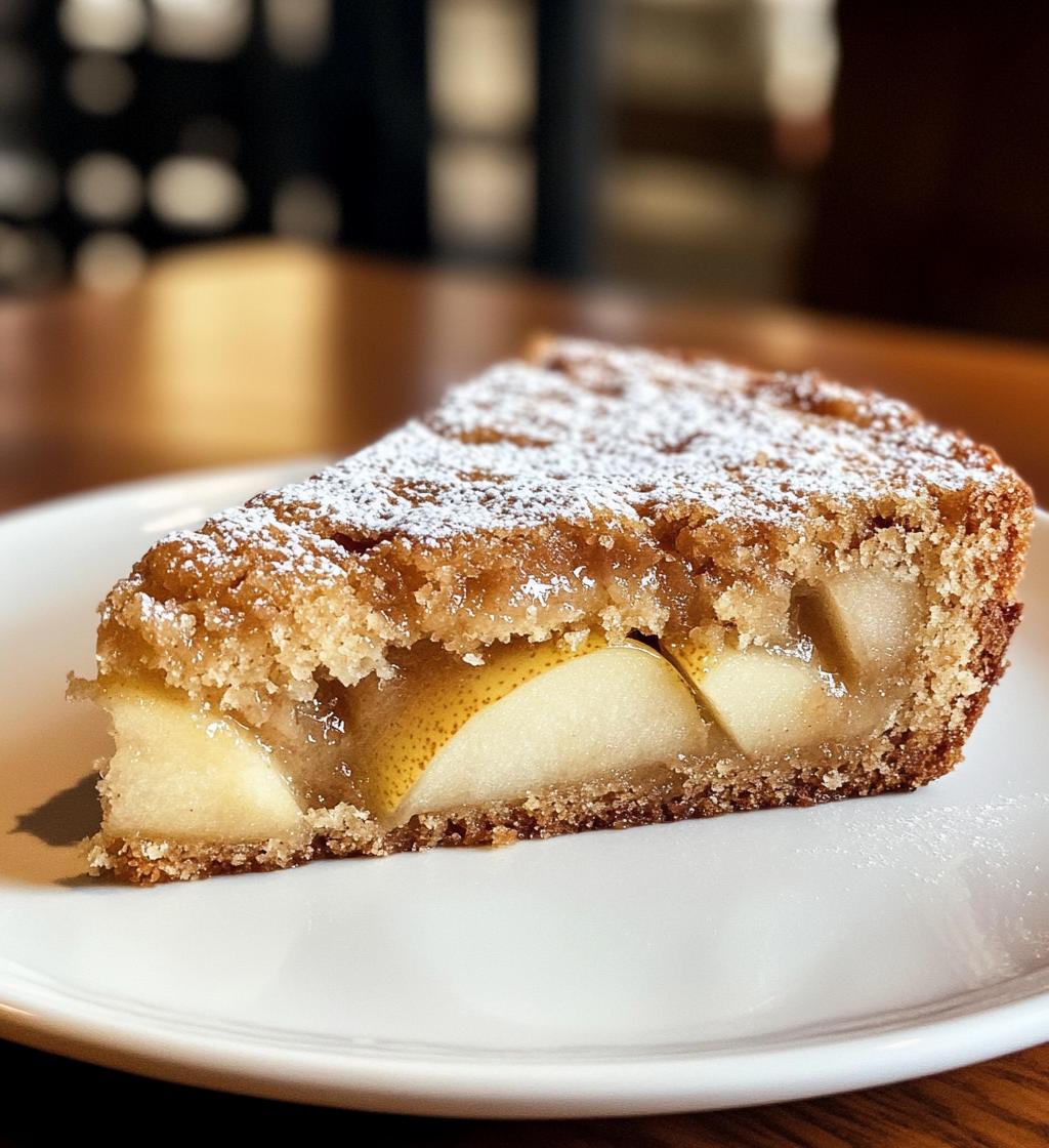 Spiced pear cake fall desserts