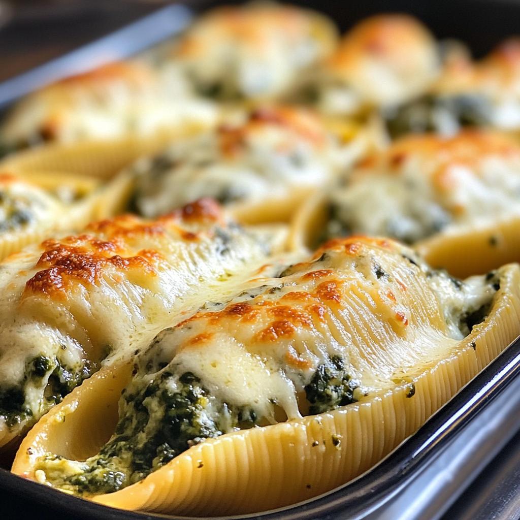 Creamy Spinach Ricotta Stuffed Shells in 20 Minutes