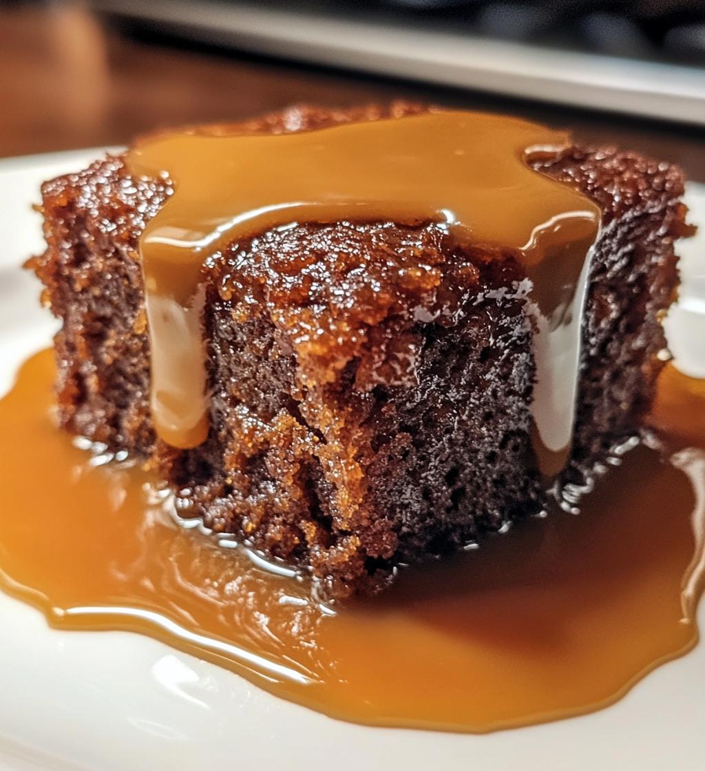 Sticky Toffee Pudding with warm toffee sauce