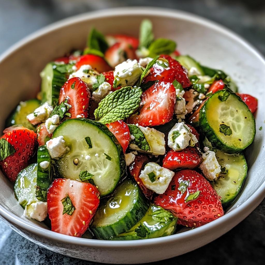 Refreshing 5-Ingredient Strawberry Cucumber Salad