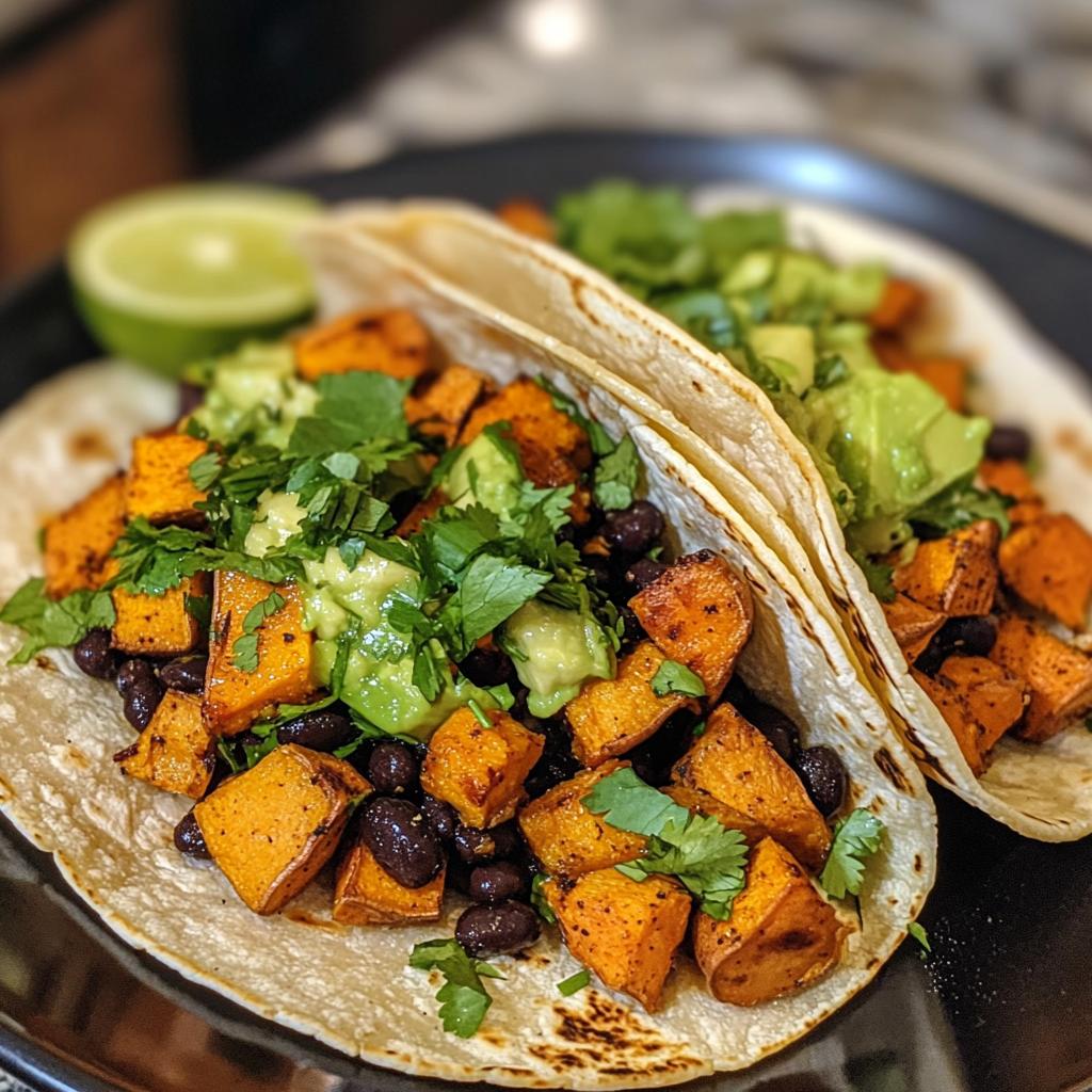 Irresistible Sweet Potato & Black Bean Tacos