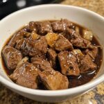Tender Crock Pot Beef Tips