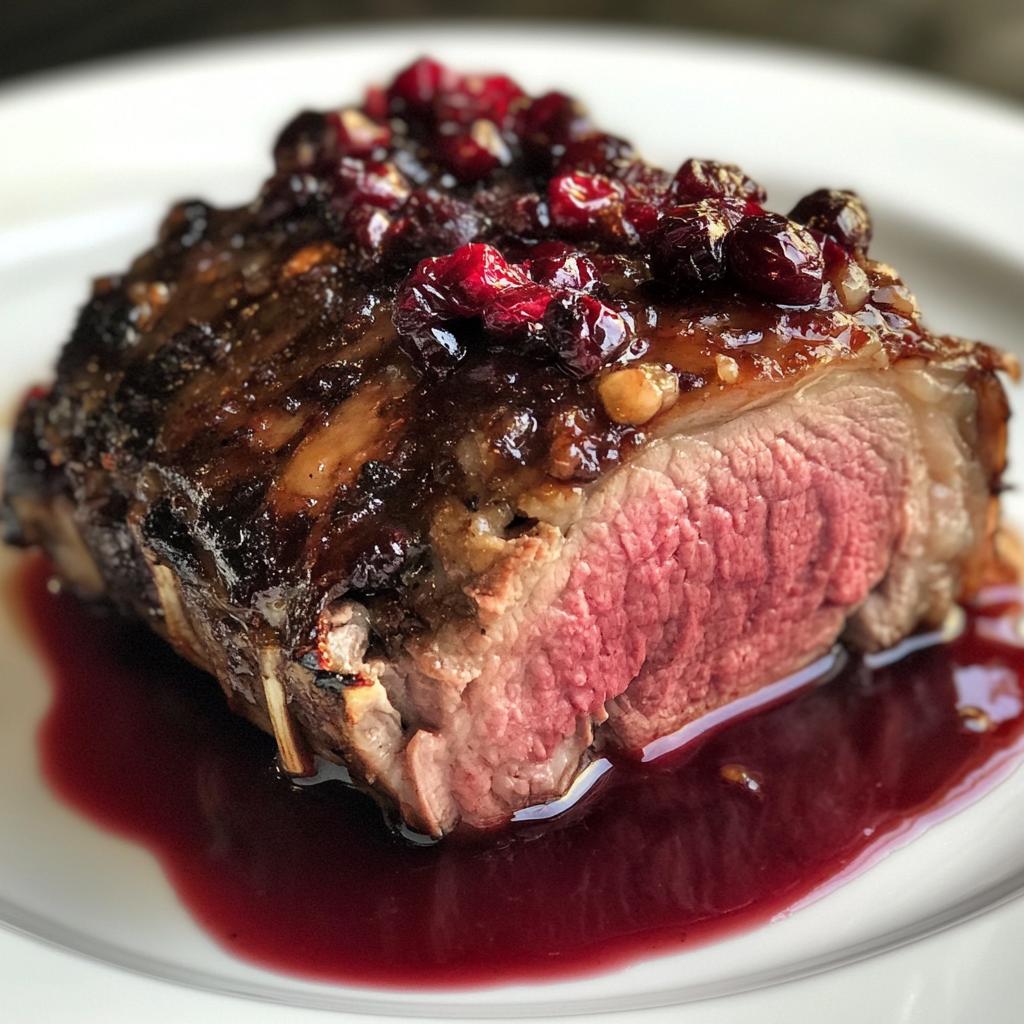 Tender Lamb Cranberry Roast