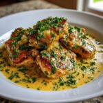Tender chicken in a creamy butter garlic sauce