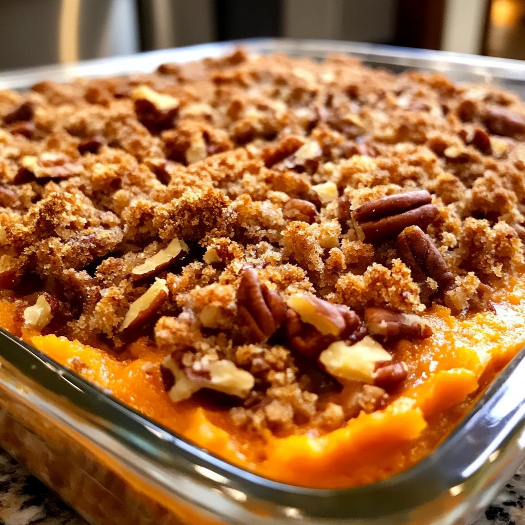 Vegan sweet potato casserole