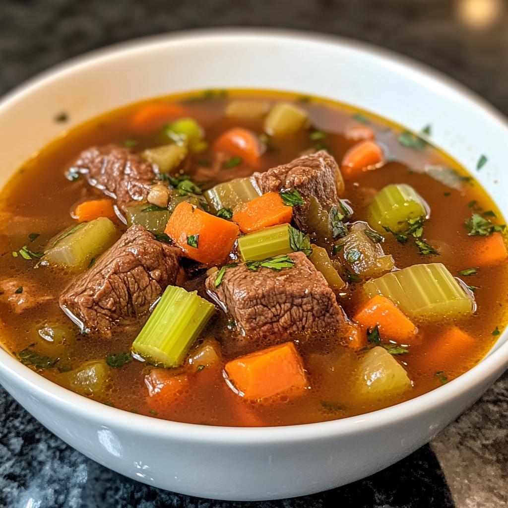 Hearty Beef Vegetable Soup for Cold Nights