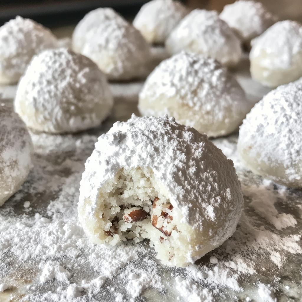 buttery pecan snowball cookies