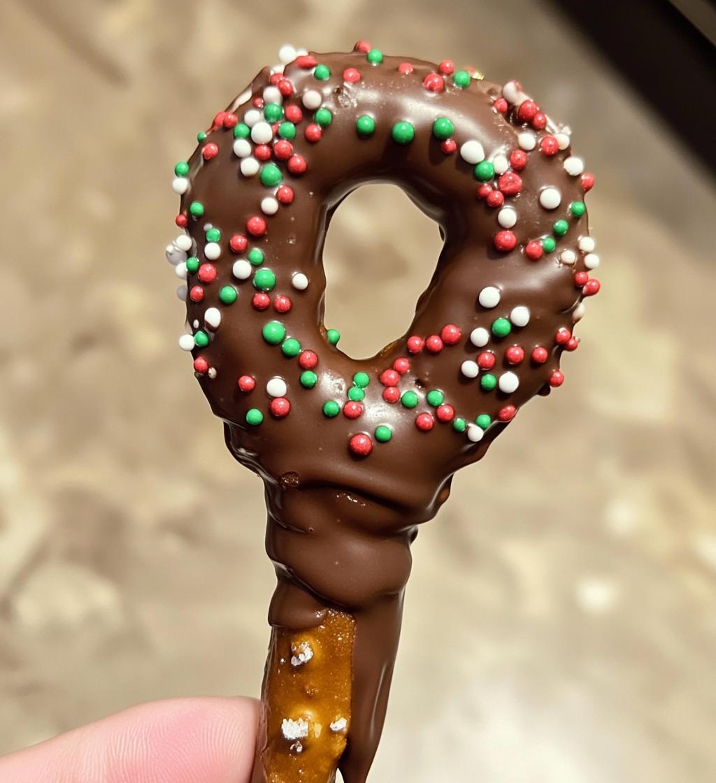 chocolate covered pretzels christmas