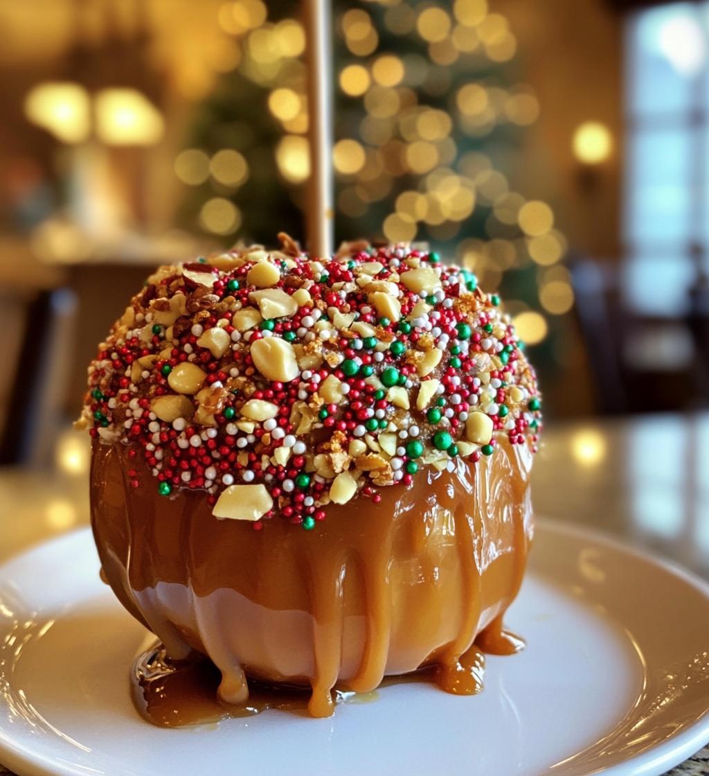 christmas caramel apples