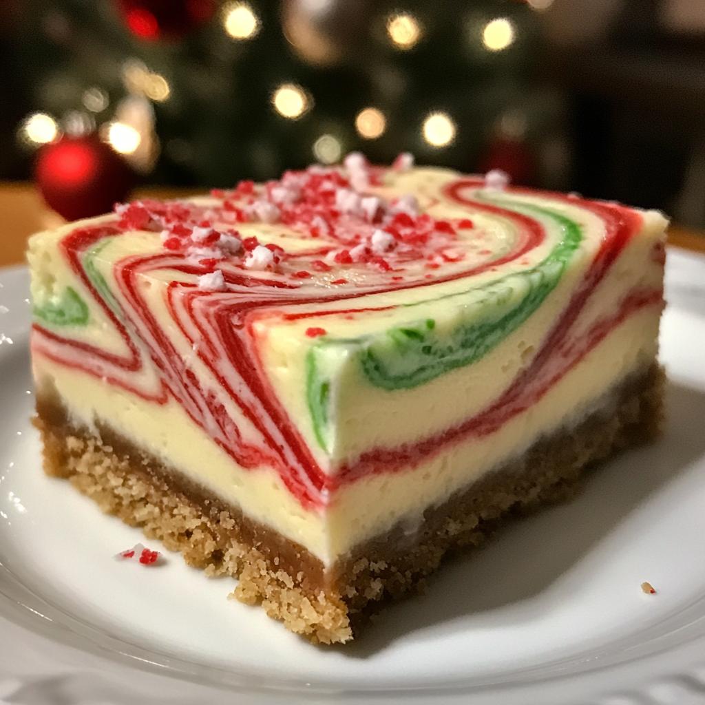 christmas cheesecake bars