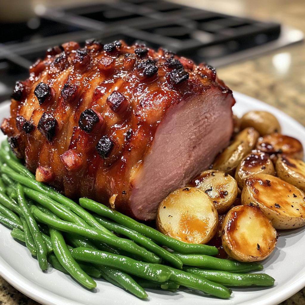 christmas dinner ham and sides