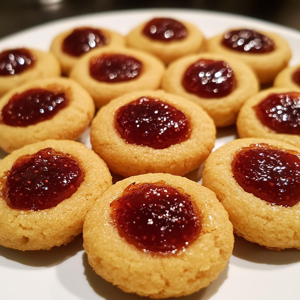 christmas thumbprint cookies