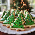 christmas tree cookies decorated