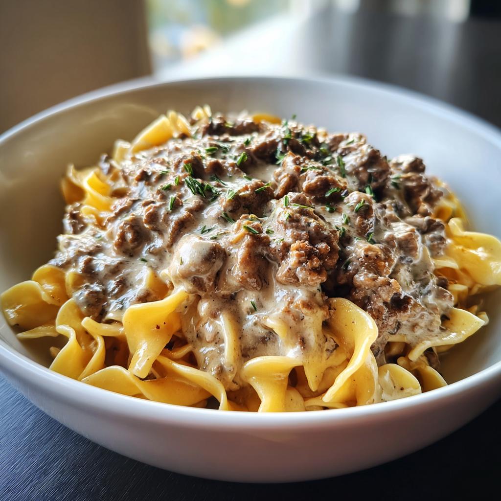 ground beef stroganoff