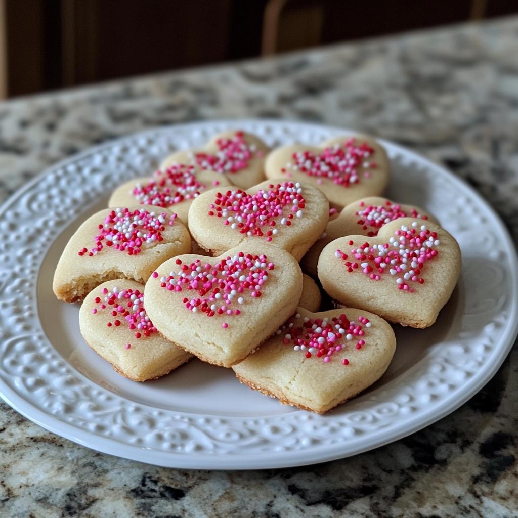heart shaped sugar cookies