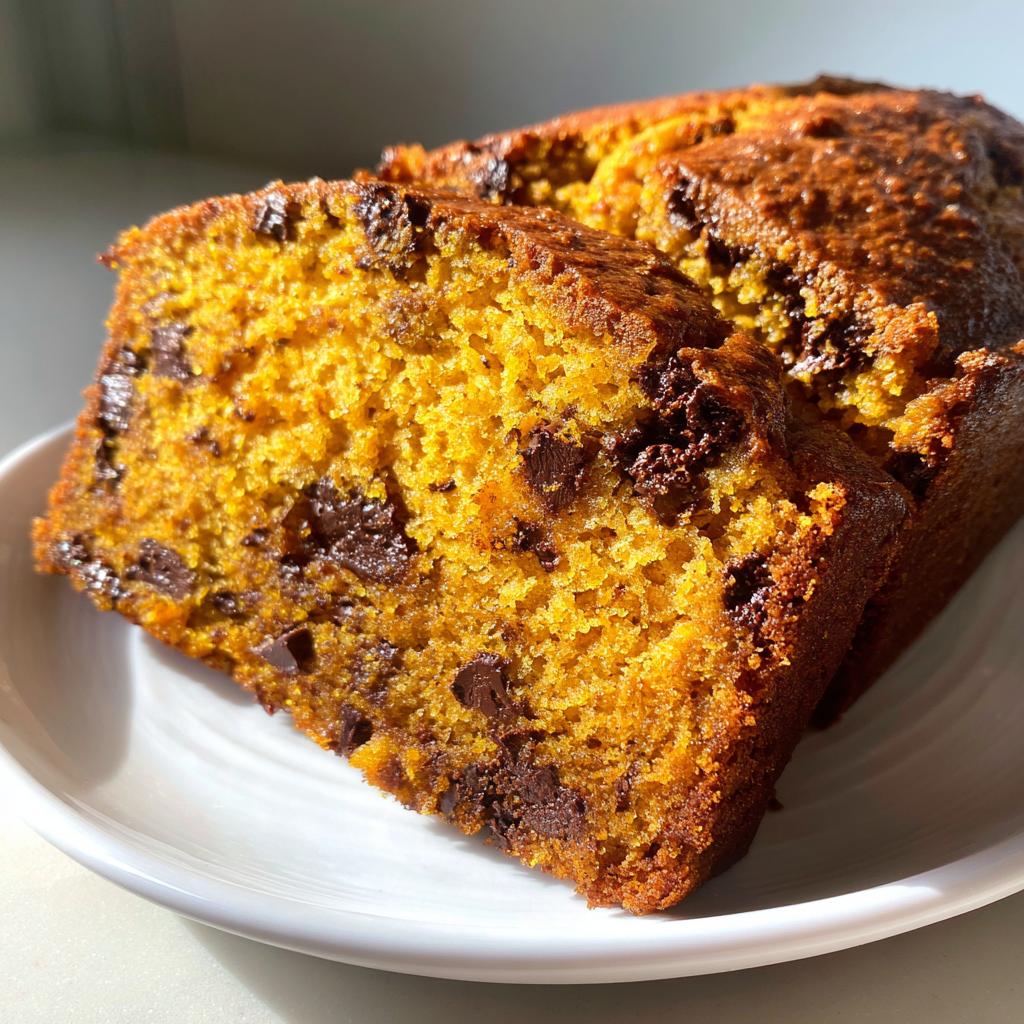 pumpkin bread with chocolate chips