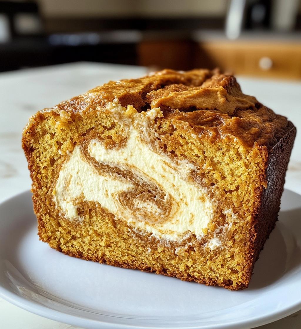 pumpkin bread with cream cheese