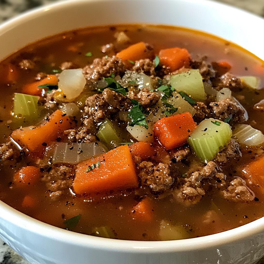 Hearty 30-Minute Soup with Ground Beef