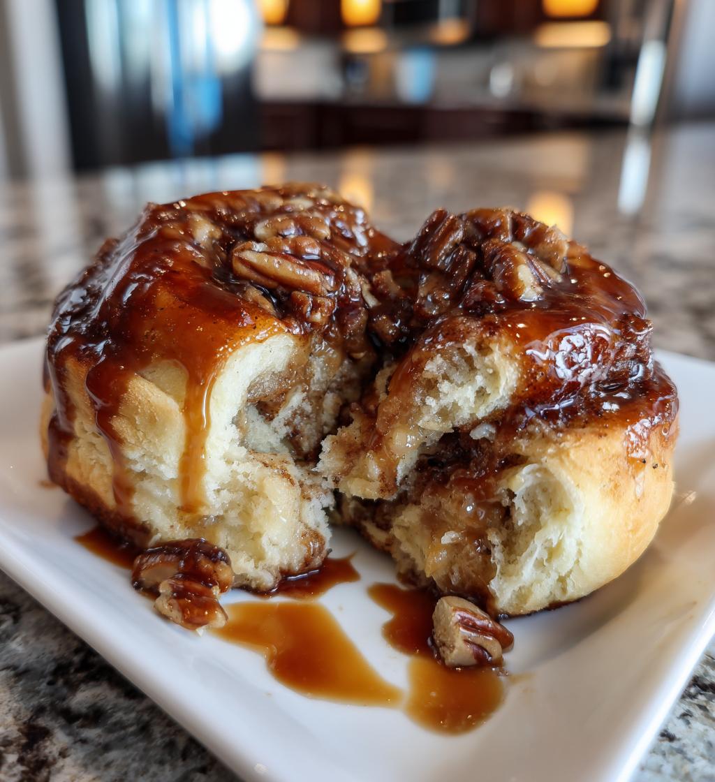 caramel pecan cinnamon rolls