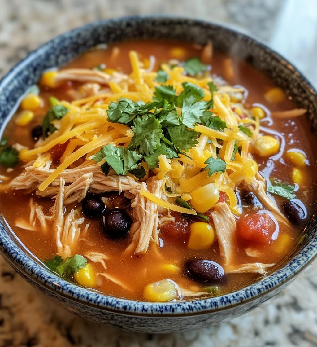 Chicken Tortilla Soup Crock Pot Blissful Recipe
