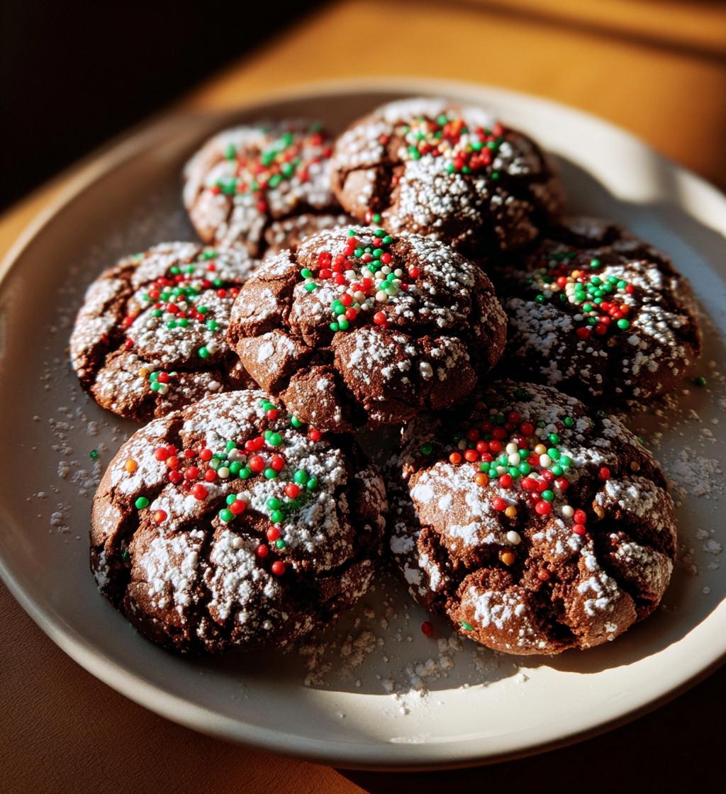 chocolate christmas cookies