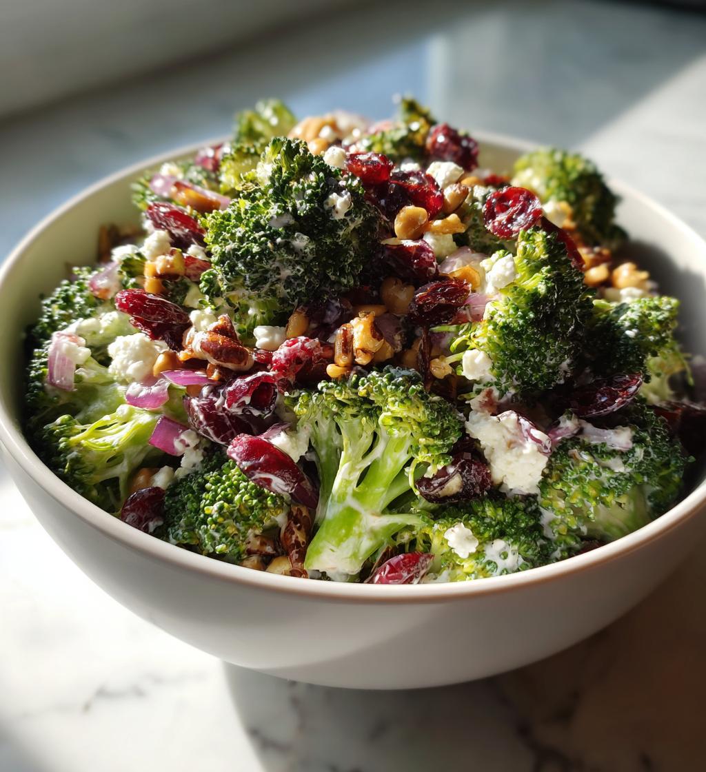 15-Minute Christmas Broccoli Salad That Steals the Show