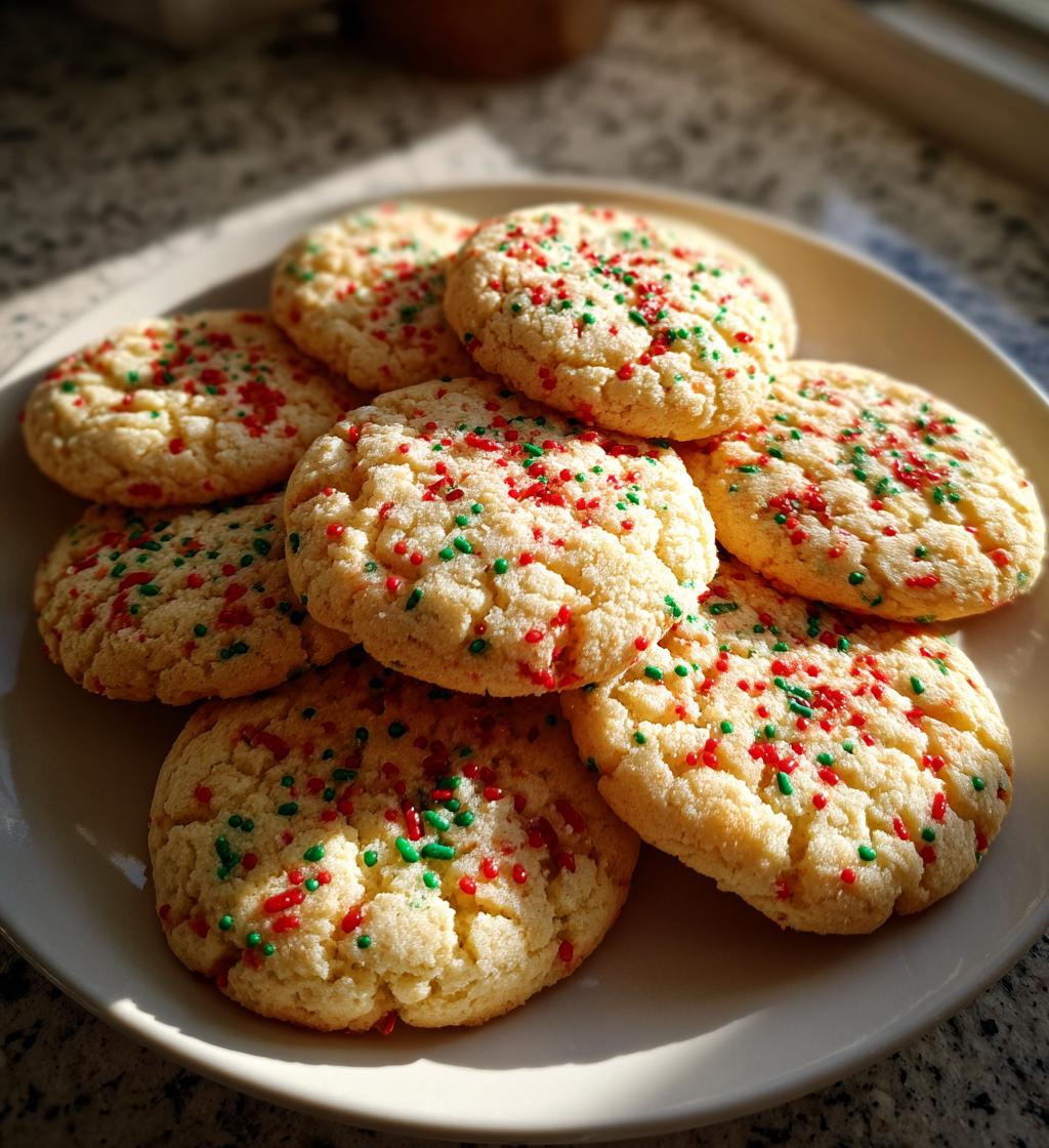 christmas sprinkle cookies