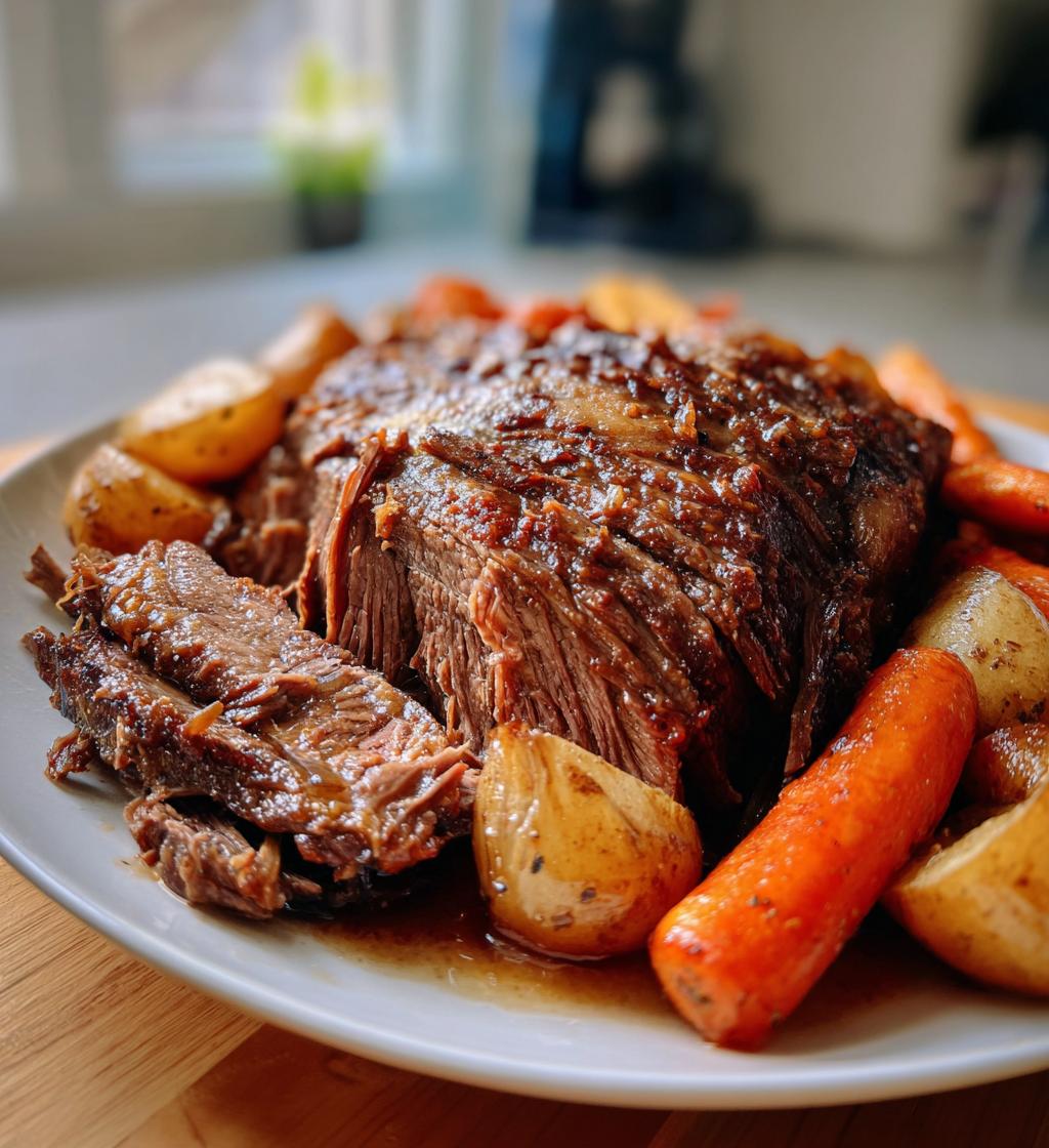 chuck roast in the oven
