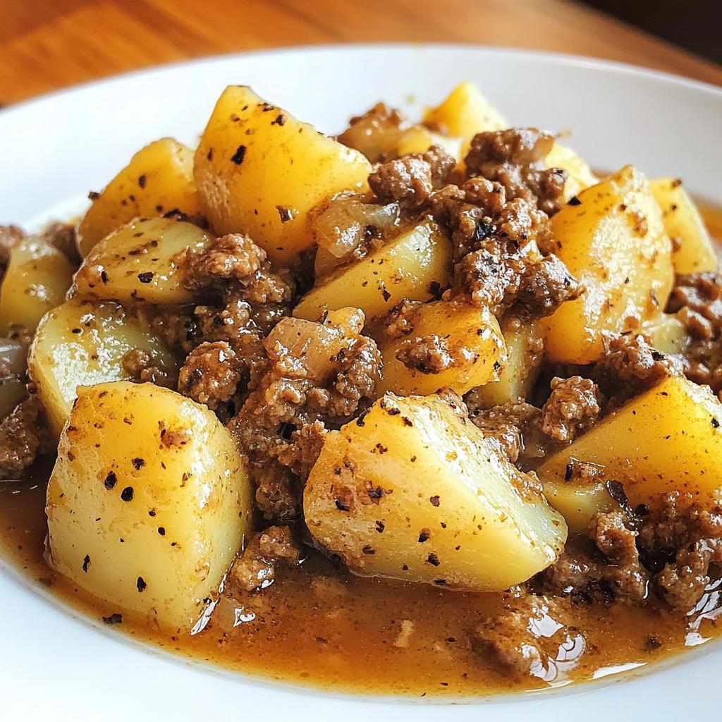ground beef and potatoes