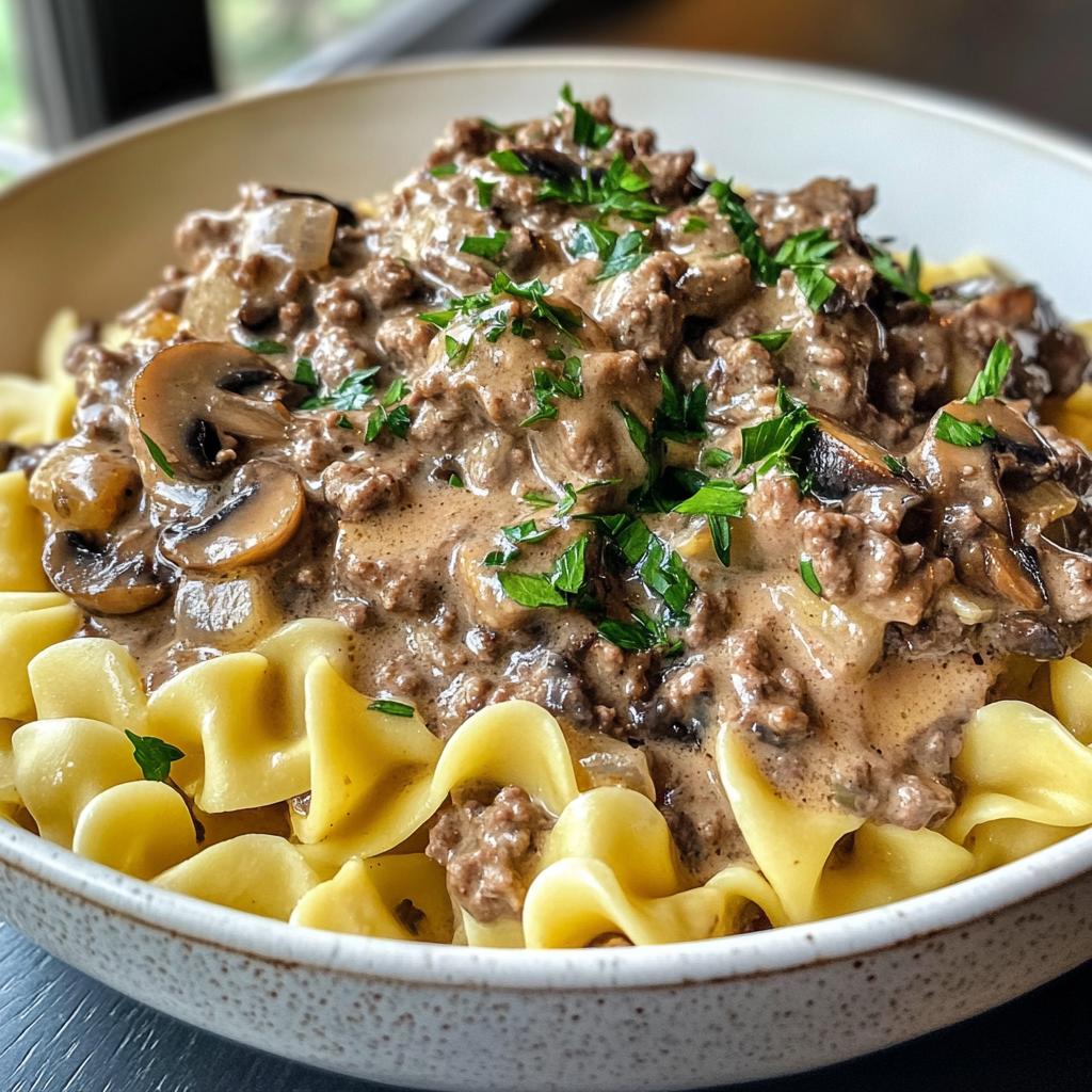 ground beef stroganoff