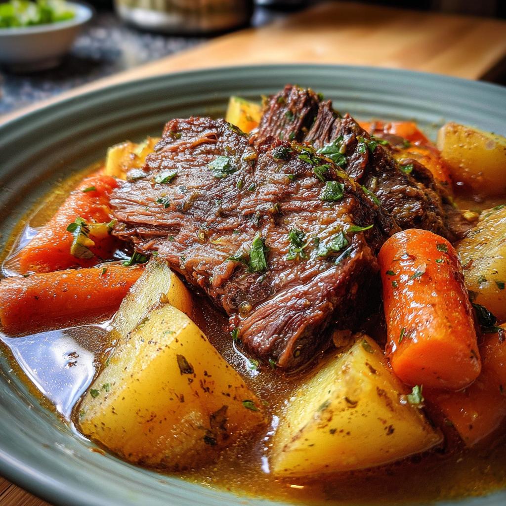 pot roast in the oven