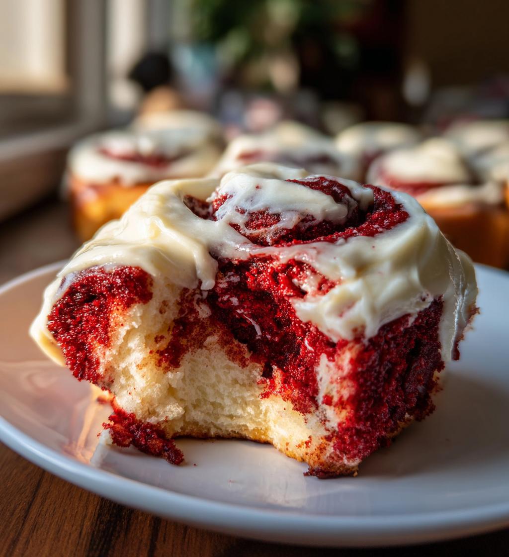 red velvet cinnamon rolls recipe