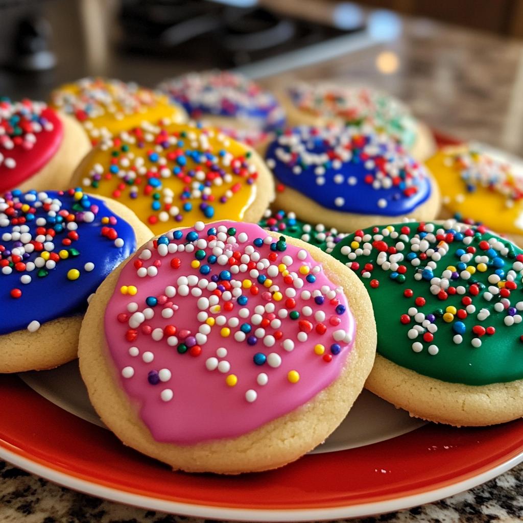 round christmas cookies decorated