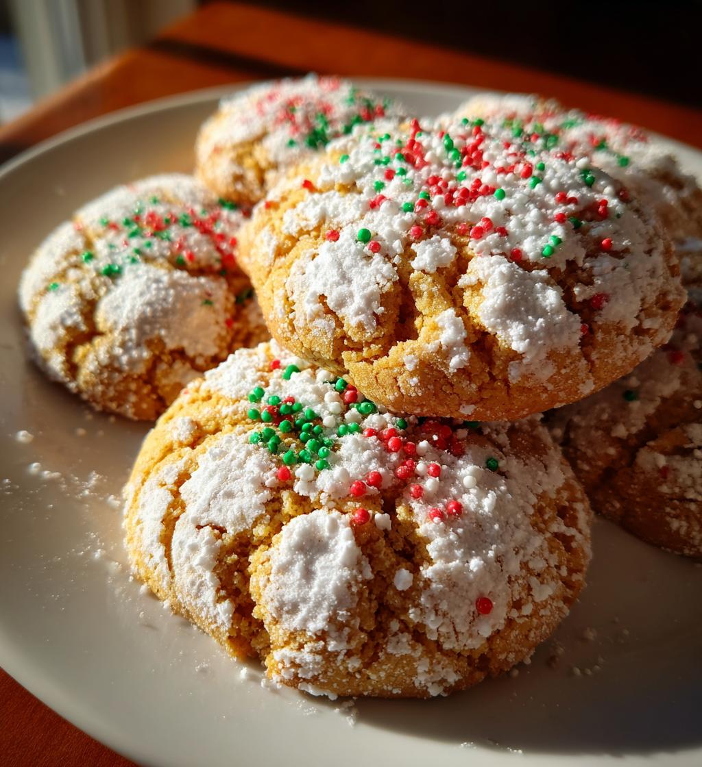 round christmas cookies