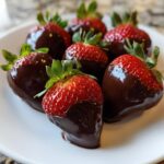black chocolate covered strawberries