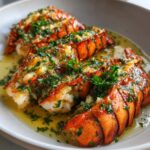butter poached lobster tail