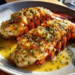 butter poached lobster tail