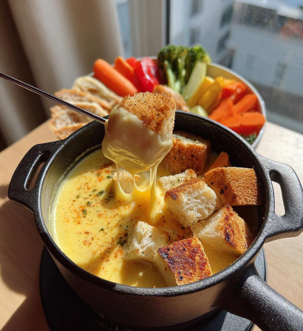 cheese fondue recipe dippers