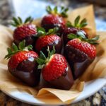 chocolate covered strawberries aesthetic