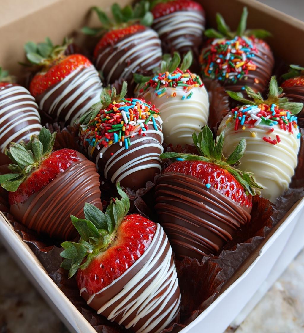 chocolate covered strawberries box ideas