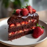 chocolate covered strawberries cake