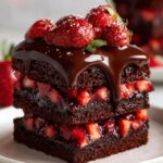 chocolate covered strawberries cake