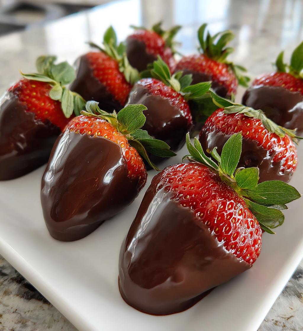 chocolate covered strawberries recipe