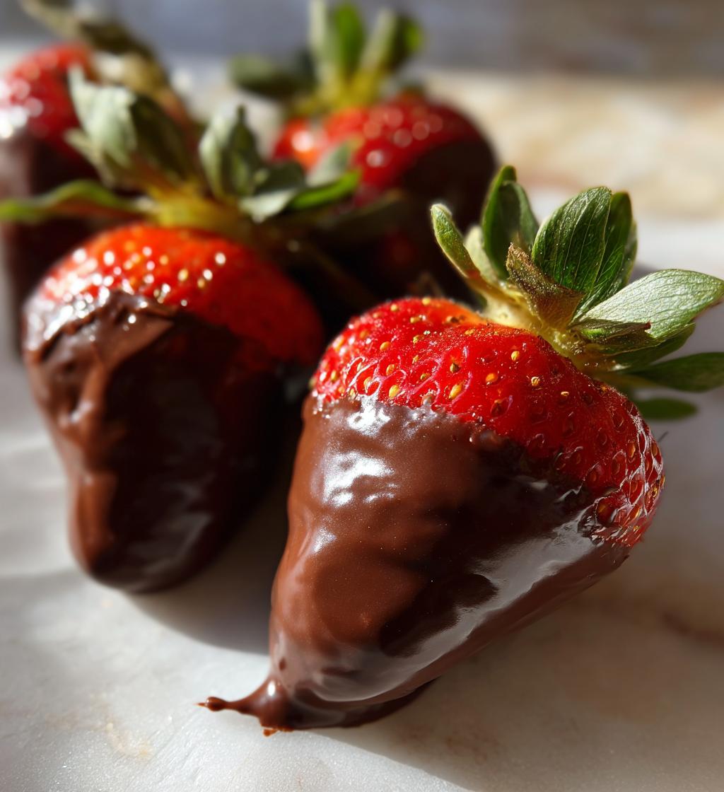 chocolate dipped strawberries aesthetic